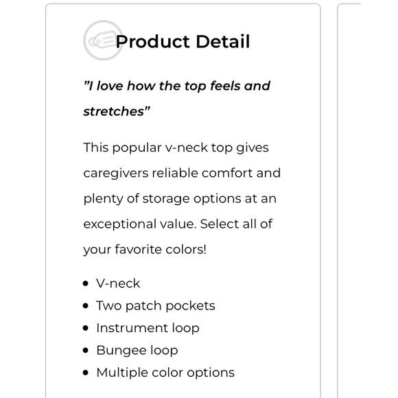 Cherokee Scrub Top - Picture 2 of 5